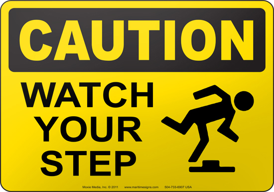 watch your step clipart - photo #48