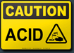 Caution Acid Sign