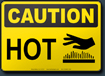 Caution Hot Sign