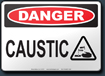 Danger Caustic Sign
