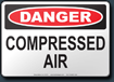 Danger Compressed Air Sign
