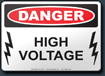 Danger High Voltage Sign