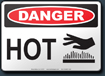 Danger Hot Sign