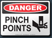 Danger Pinch Points Sign