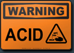 Warning Acid Sign